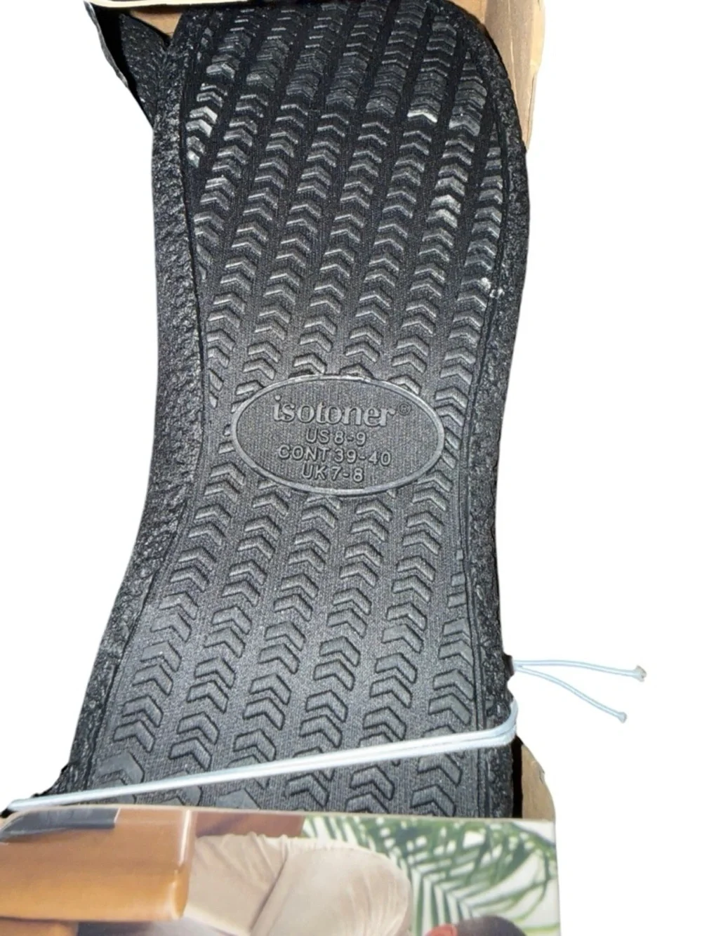 isotoner Men's Brown Plaid Slip-On Memory Foam Slippers